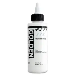 Golden High Flow Acrylics - Titanium White, 4 oz bottle