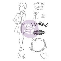 Prima Marketing Inc Julie Nutting Doll Stamp - Clair - 1 Stamp 5.25x8In Sheet Size 655350913199