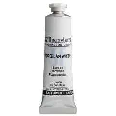 Williamsburg Handmade Safflower Oil Color - Porcelain White, 37 ml tube