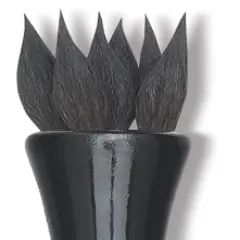 Luco Black Squirrel Brush - Pointed Round, 6 Locks
