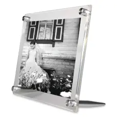 Wexel Art Acrylic Panel Frame - Tabletop, Silver Hardware, 5" x 7"