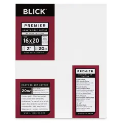 Blick Premier Heavyweight Stretched Cotton Canvas - 16" x 20", 2" Profile
