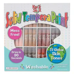 Kwik Stix Tempera Paint - Set of 72, Classpack, Global Skin Tone Colors