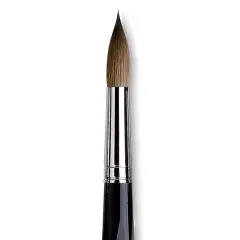 Da Vinci Maestro Kolinsky Brush - Long Tapered Round, Short Handle, Size 18