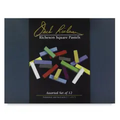 Richeson Semi-Hard Square Pastels - Set of 12