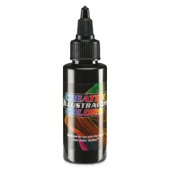 Createx Illustration Colors - Opaque Black, 2 oz