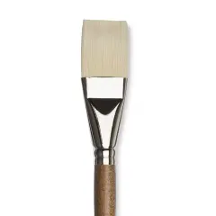 Winsor & Newton Artists' Oil Synthetic Hog Brush - Flat, Size 16, Long Handle