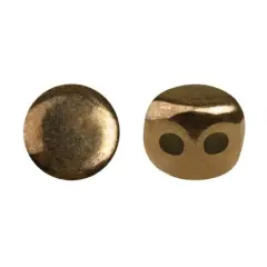 Kalos&reg; Par Puca&reg;, 2 Hole Bead, Dark Gold Bronze, 10 grams