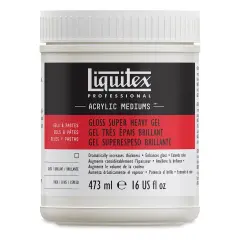 Liquitex Medium - Super Heavy Gel Medium, Gloss, 16 oz bottle