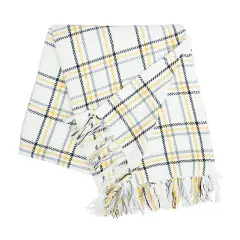 Honey Bee Plaid Throw