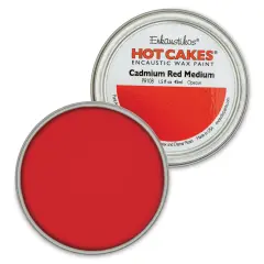 Enkaustikos Hot Cakes Encaustic Paint - Cadmium Red Medium, 45 ml tin