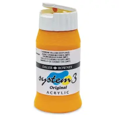 Daler-Rowney System3 Acrylic - Cadmium Yellow Deep Hue, 500 ml bottle