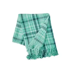 McKinley Plaid Cotton Quilted 50" x 60" Accent Throw Blanket