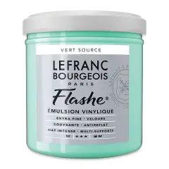 Lefranc & Bourgeois Flashe Vinyl Paint - Water Green, 125 ml jar
