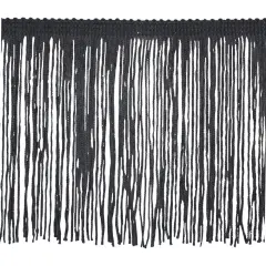 Belagio Chainette Fringe, 4" Wide, 10-Yard Bolt, Black