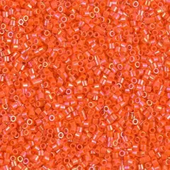 Miyuki Delica Bead 15/0, DBS0161, Opaque Orange AB