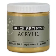 Blick Artists' Acrylic - Iridescent Gold, 8 oz jar