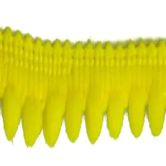 Belagio Pom Trim, 0.75" Wide, 25 Yards, Bright Yellow