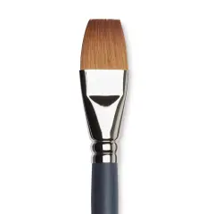 Winsor & Newton Professional Watercolor Synthetic Sable Brush - One Stroke, Size 1", Short Handle