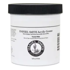 Daniel Smith Acrylic Gesso - Titanium White, 16 oz