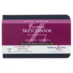 Stillman & Birn Zeta Series Softcover Sketchbook - 3-1/2" x 5-1/2", Landscape