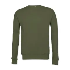 Bella + Canvas Unisex Sponge Fleece Drop Shoulder Sweatshirt - Military Green, Small