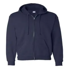 Hanes&reg; Ecosmart Full Zip Hooded Sweatshirt Navy