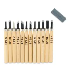 Yasutomo Niji Woodcarving Knives - Set of 12