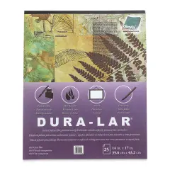 Grafix Dura-Lar Clear Acetate Alternative - 14" x 17" x .005", Pad, 25 Sheets