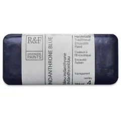 R&F Encaustic Paint Block - Indanthrone Blue, 104 ml, Block