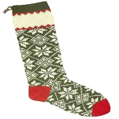 Candide Wool Yarn Christmas Stocking Knitting Kit (301 - Scandanavian Snowflake) Multicolor