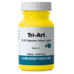 Tri-Art High Viscosity Artist Acrylic - C.P. Cadmium Yellow Light, 120 ml jar