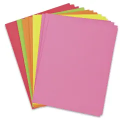 Pacon Card Stock - Hyper Colors, 8-1/2" x 11", Pkg of 100