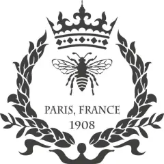 Paris Bee Wreath Wall Stencil | 3735 by Designer Stencils | Word & Phrase Stencils | Reusable Easy to Use & Clean Art Stencil