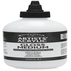 Winsor & Newton Artists' Acrylic Medium - Gloss, 250 ml bottle