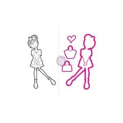 Prima Marketing Inc Jn Doll Stamp & Dies - Rosie 655350912178