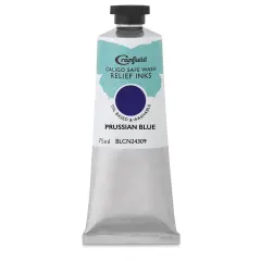Cranfield Caligo Safe Wash Relief Ink - Prussian Blue, 75 ml