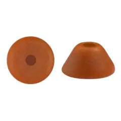 Konos Par Puca&reg; Czech glass bead, Frost Caramel Matte, 10 grams