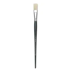 Winsor & Newton Winton Hog Bristle Brush - Flat, Long Handle, Size 10