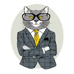 Artwille DIY Paint by Numbers for Adults and Kids, Acrylic Painting Kit - "Fashion Cat", 13.8 x 17.7 in