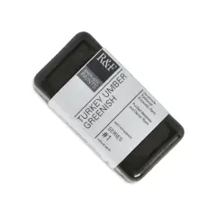 R&F Encaustic Paint Block - Turkey Umber Greenish, 40 mlblock