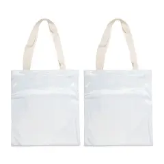 Craft Express Sublimation Printing Tote Bag - Glitter, Pkg of 2