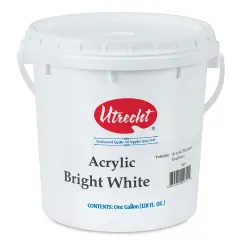 Utrecht Studio Series Acrylic Paint - Titanium White, Gallon