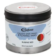 Cranfield Caligo Safe Wash Etching Ink - Rubine Red, 500 g Can