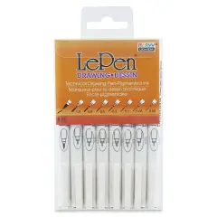 Marvy Uchida LePen Technical Drawing Pen - Set of 8, Black