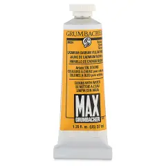 Grumbacher Max Artists' Water Miscible Oil Color -Cadmium-Barium Yellow Medium, 37 ml tube