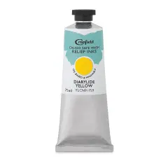 Cranfield Caligo Safe Wash Relief Ink - Diarylide Yellow, 75 ml