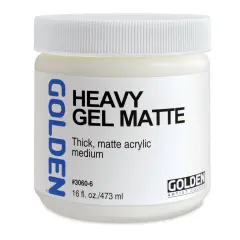 Golden Heavy Acrylic Gel Medium - Matte, 16 oz jar