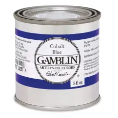 Gamblin Artist's Oil Color - Cobalt Blue, 8 oz Can
