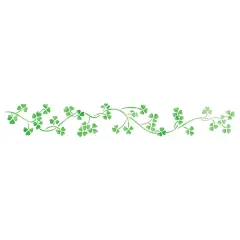 Shamrock Wall Stencil | 3144 by Designer Stencils | Reusable Art Craft Stencils for Painting on Walls, Canvas, Wood | Reusable Plastic Paint Stencil for Home Makeover | Easy to Use & Clean Art Stencil